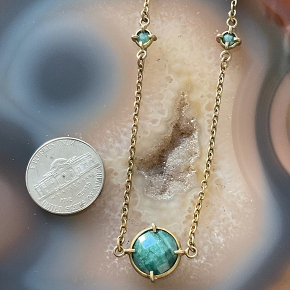 Gold aventurine necklace healing stone - Picture 5 of 8